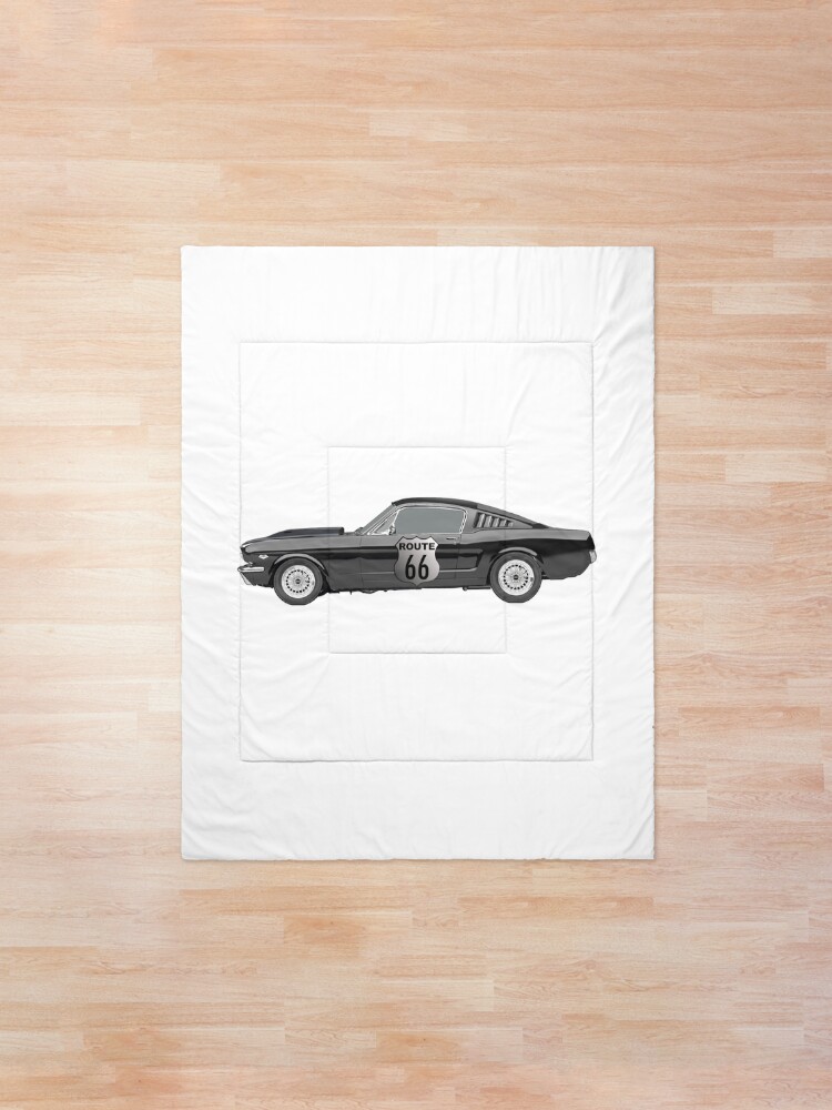 Black Ford Mustang Car Comforter By Animalhead Redbubble