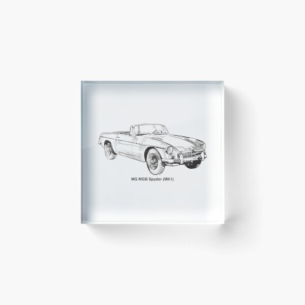 Item preview, mg mgb spyder car drawing designed and sold by Animalhead.