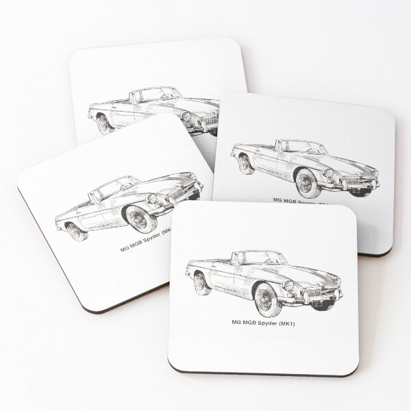 Item preview, mg mgb spyder car drawing designed and sold by Animalhead.
