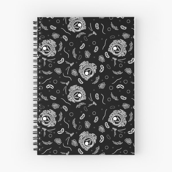 Item preview, Cell Organelles - White on Black designed and sold by Hodgepodge Bricolage.