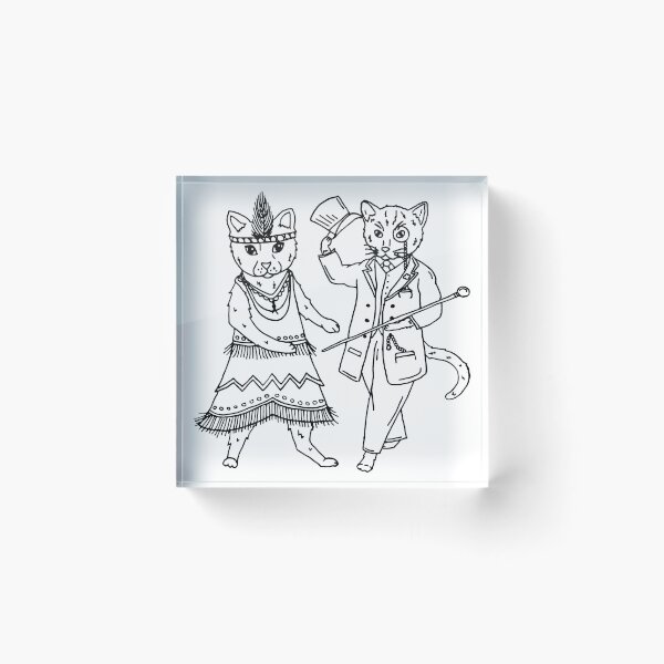 Aperçu de l'œuvre Dapper Cats créée et vendue par CreateWandrlust.