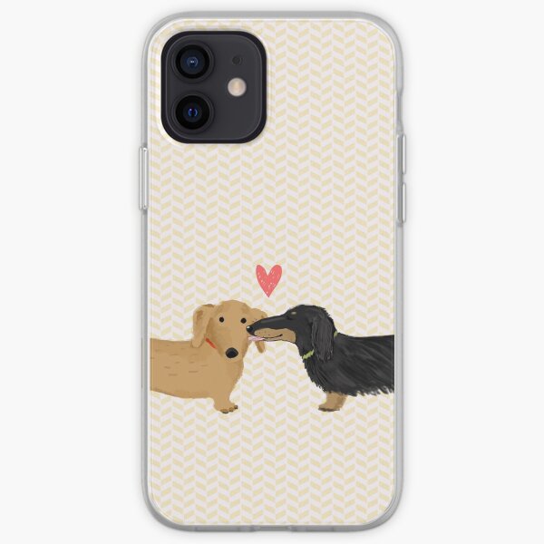 Amor Dachshunds Funda blanda para iPhone