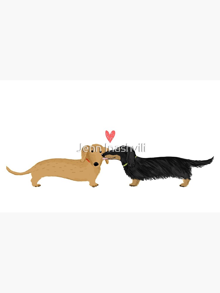 Thumbnail 6 of 6, Coffee Mug, Dachshunds Love Dogs with Heart Cute Wiener Dogs designed and sold by ShortCoffee.