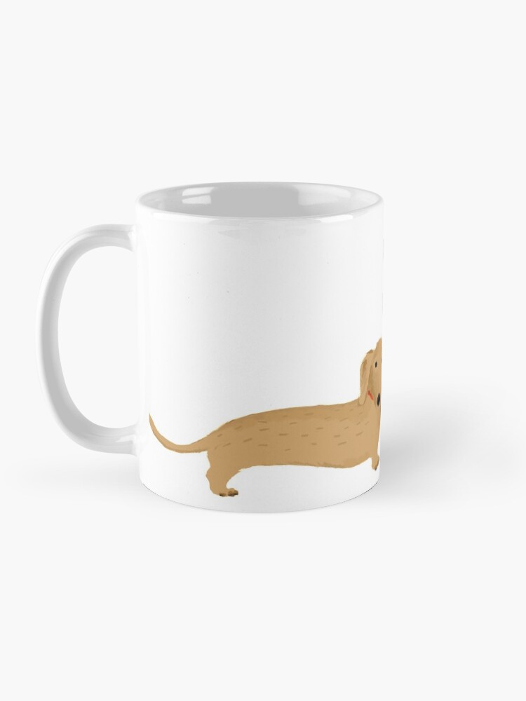 Thumbnail 3 of 6, Coffee Mug, Dachshunds Love Dogs with Heart Cute Wiener Dogs designed and sold by ShortCoffee.