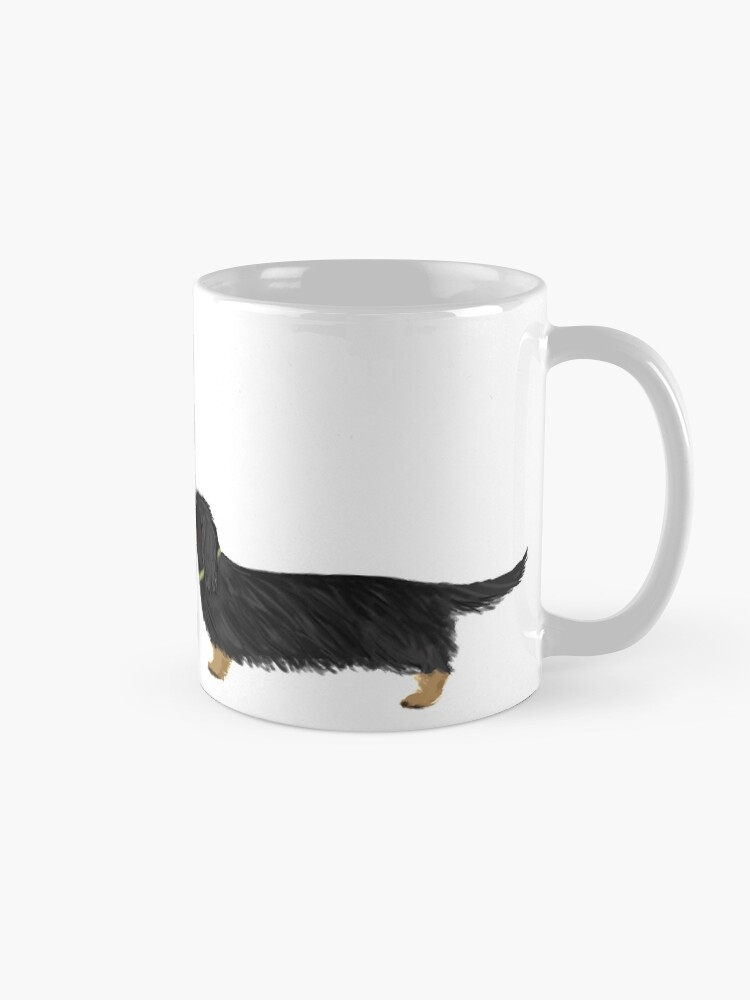 Thumbnail 5 of 6, Coffee Mug, Dachshunds Love Dogs with Heart Cute Wiener Dogs designed and sold by ShortCoffee.