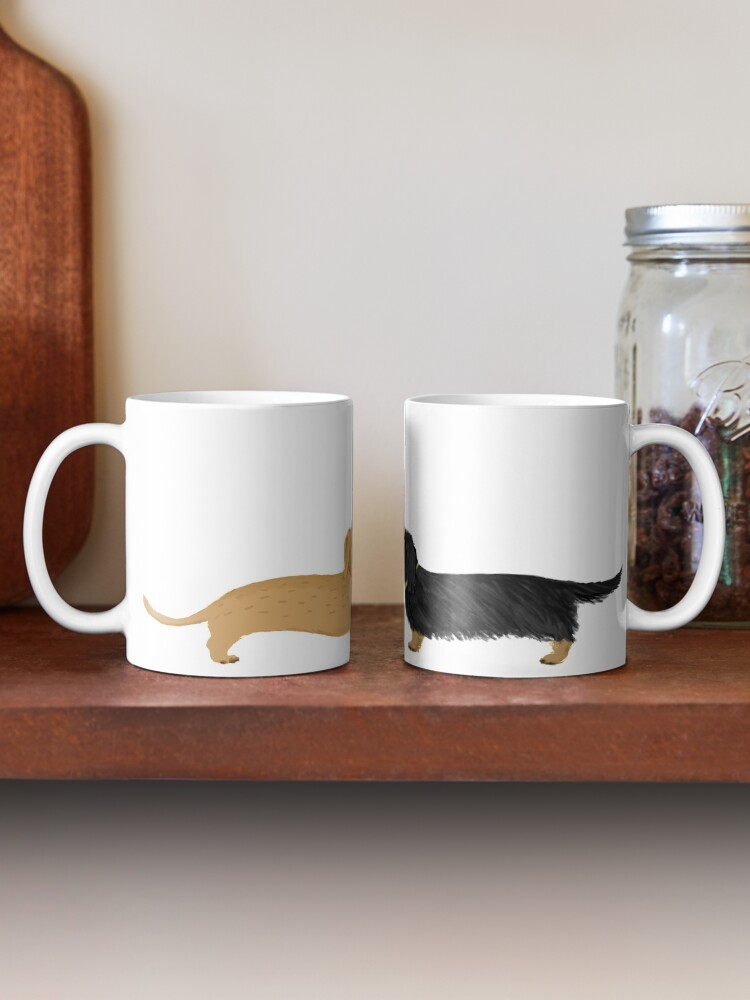 Thumbnail 2 of 6, Coffee Mug, Dachshunds Love Dogs with Heart Cute Wiener Dogs designed and sold by ShortCoffee.
