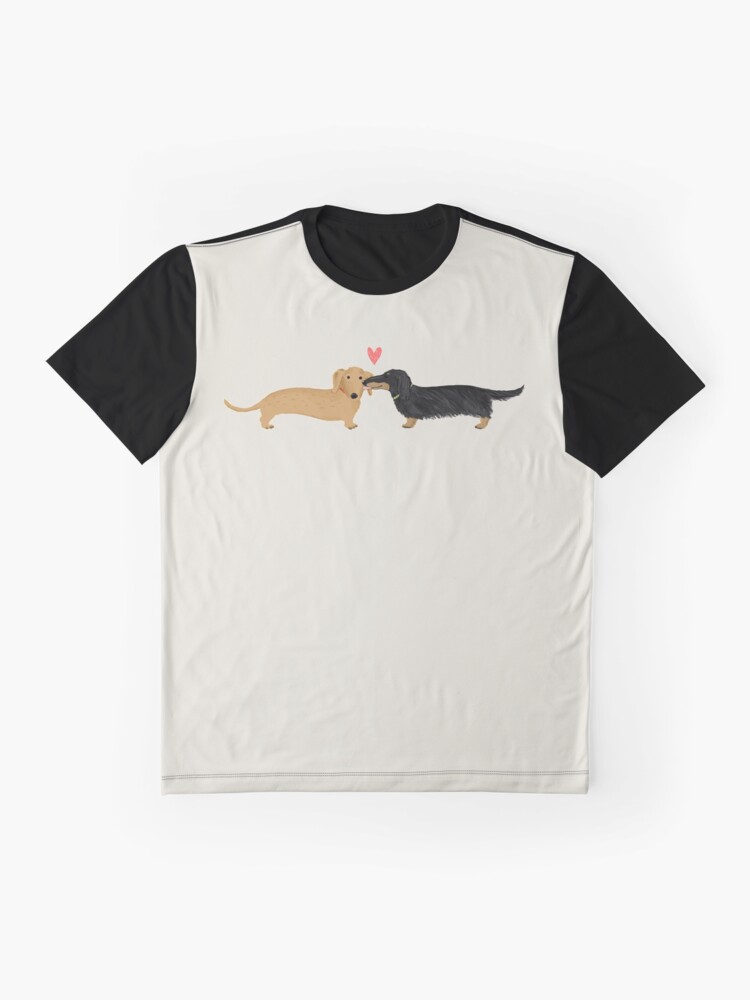 Alternate view of Dachshunds Love Graphic T-Shirt