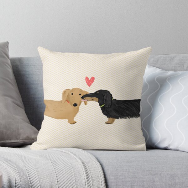 weiner dog pillow