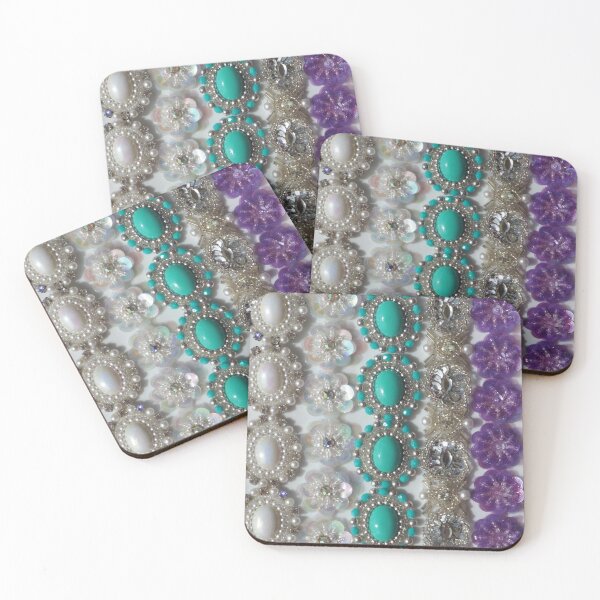 Item preview, Vintage Bling, Silver, Turquoise, Pearl and Purple designed and sold by MHen.
