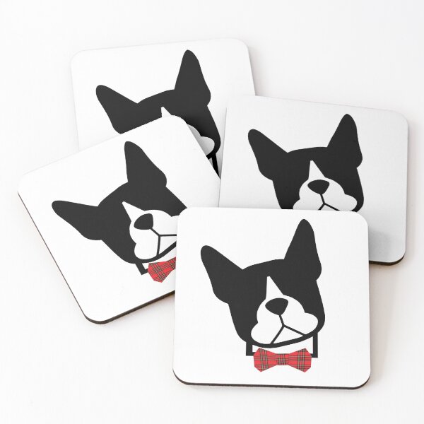 Item preview, Classic Boston Terrier head tilt with bowtie - Boston Terrier gifts designed and sold by smooshfaceutd.