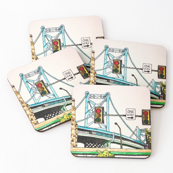 Item preview, Benjamin Franklin Bridge: Day designed and sold by Lauren Ravitch.