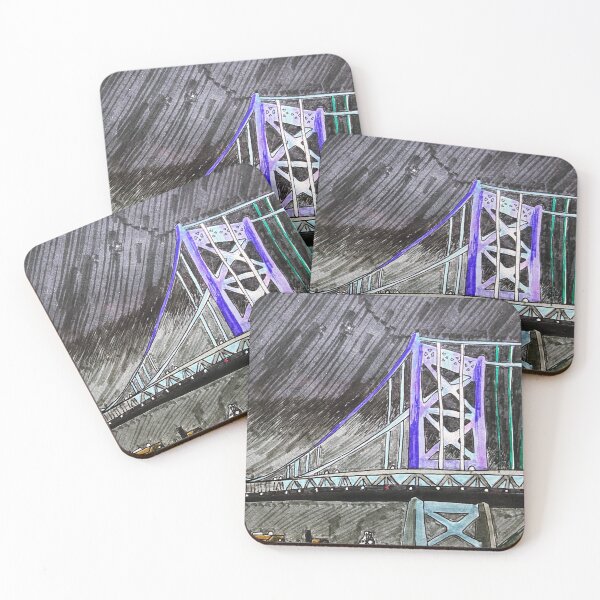 Item preview, Benjamin Franklin Bridge: Night designed and sold by Lauren Ravitch.
