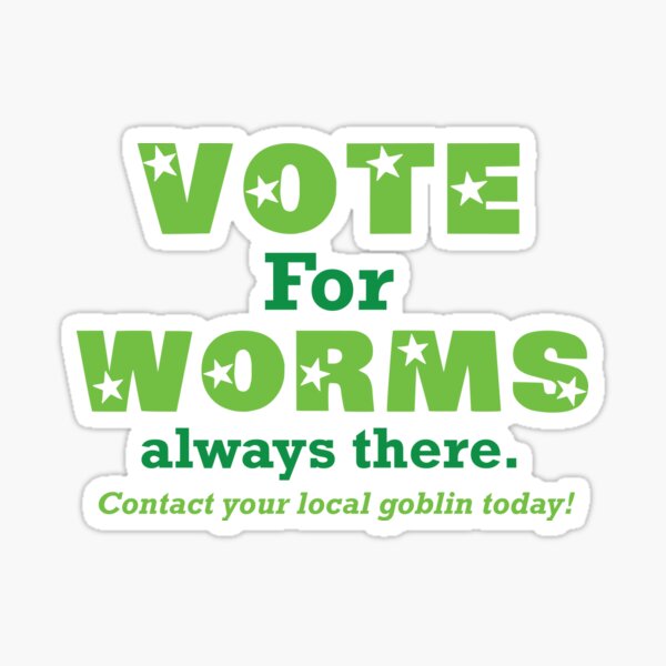 Vote for WORMS Sticker