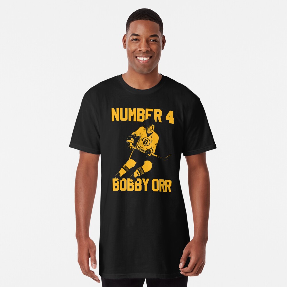 Bobby Orr Number 4 - The Yellow Stencil | Essential T-Shirt