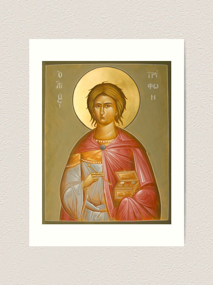 Alternate view of St Tryphon Art Print