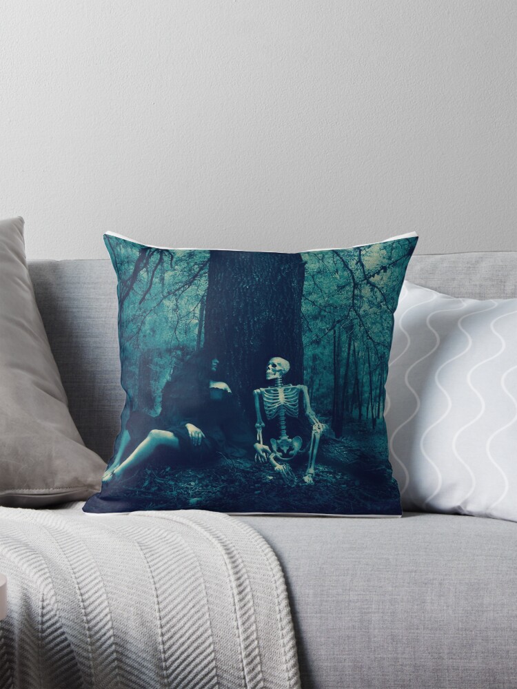 Thumbnail 1 of 4, Pillow, Dialect with Death designed and sold by KatarinaSilva.