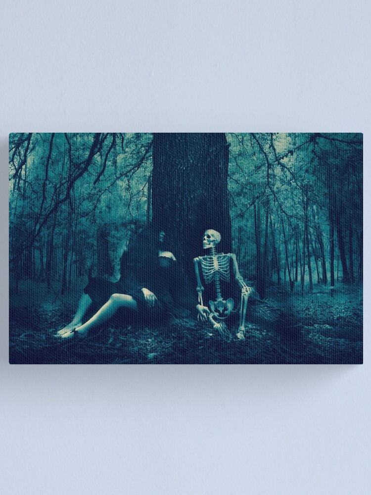 Thumbnail 1 of 3, Canvas Print, Dialect with Death designed and sold by KatarinaSilva.