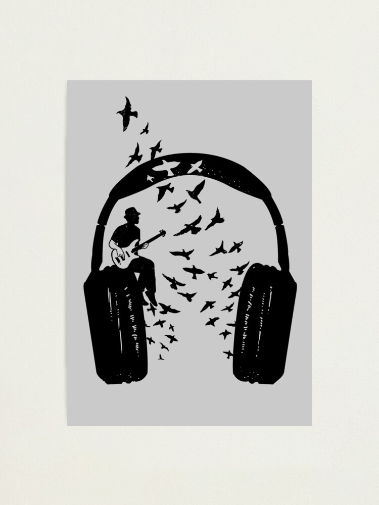Alternate view of Headphone - Bass guitar Photographic Print