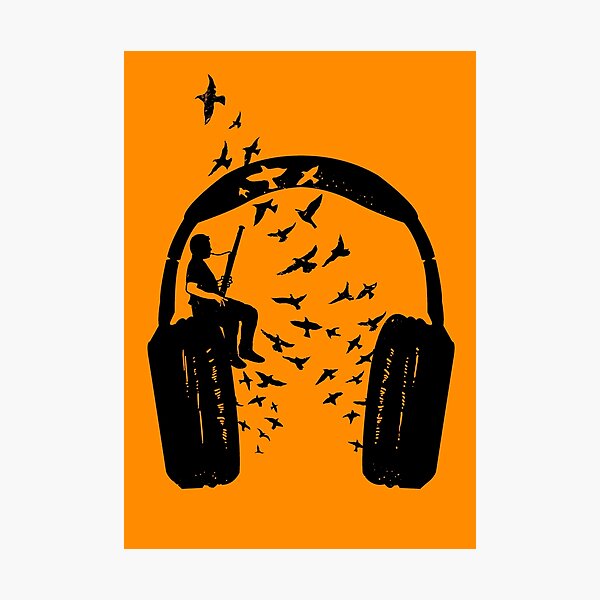 Headphone - bassoon Photographic Print