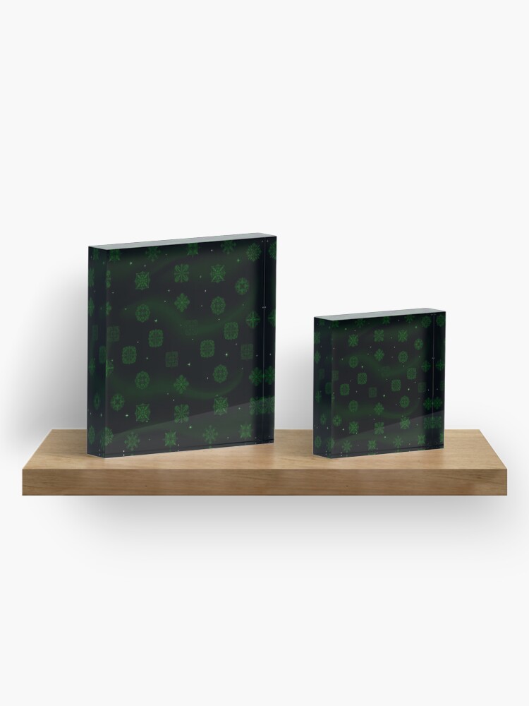 Alternate view of Dark Jungle Gems Acrylic Block