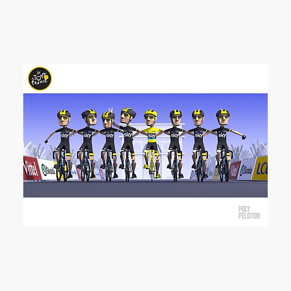 #PolyPeloton : Chris Froome Wins Photographic Print