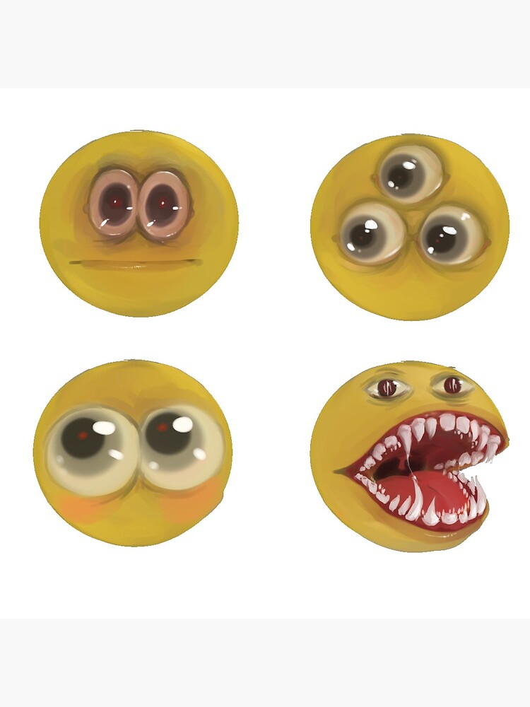 cursed emoji sticker pack | Poster