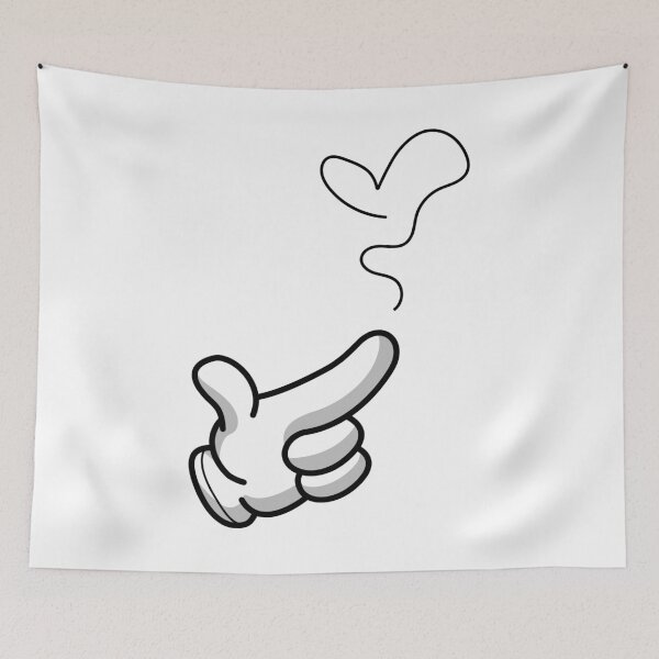 Item preview, Cartoon hand with heart. designed and sold by emphatic.