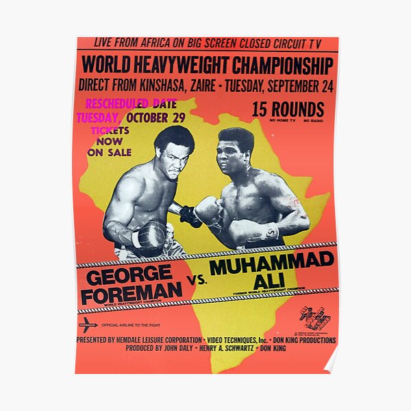 poster Middleweight Championship Reproduction. Vintage boxing advertising