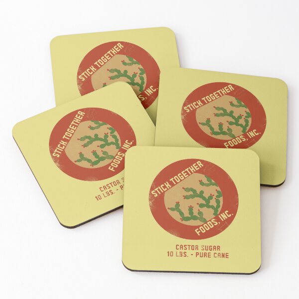 Item preview, "Stick Together" Cactus Feedsack Logo designed and sold by LochNestFarm.