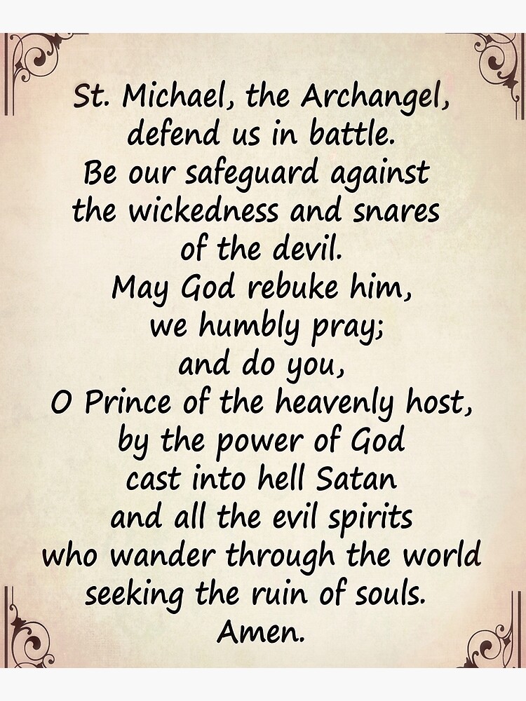 The Saint Michael's Prayer by Albert