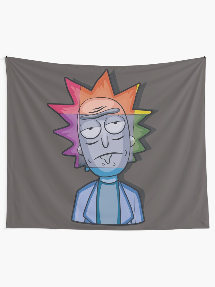 Alternate view of Panoramic Rick Tapestry