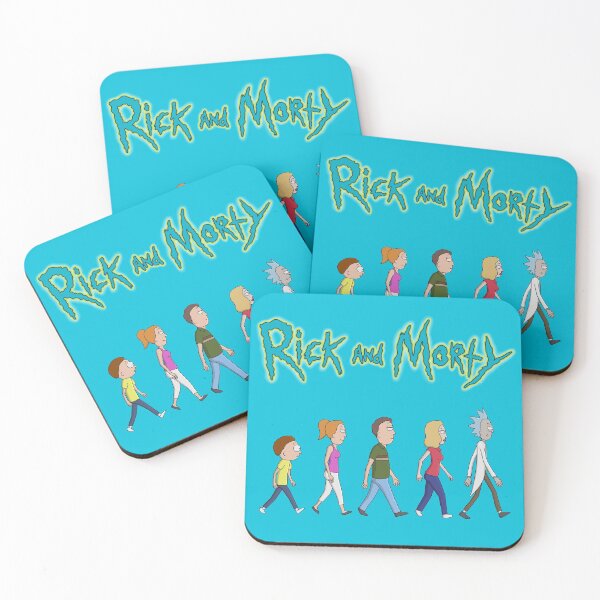 Rick and Morty -Family Together Walking Coasters (Set of 4)