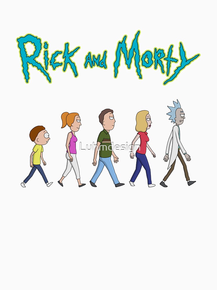 Rick and Morty -Family Together Walking by Luhmdesign