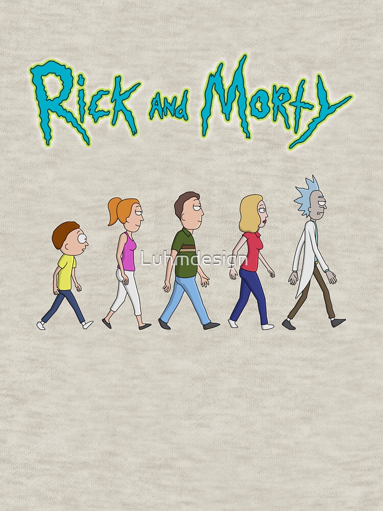 Rick and Morty -Family Together Walking by Luhmdesign