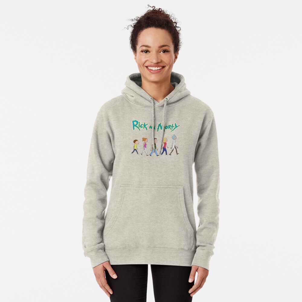 Rick and Morty -Family Together Walking Pullover Hoodie