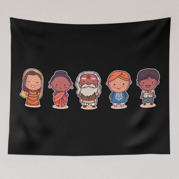Item preview, Indian characters cartoons. designed and sold by emphatic.