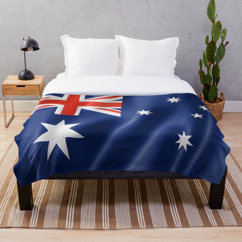 "Australian Flag" Throw Blanket for Sale by surreal77 Redbubble