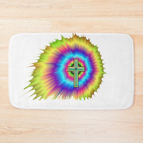 Item preview, CRYSTAL CROSS Over BLAZING TIE DYE designed and sold by Timothy Forder.