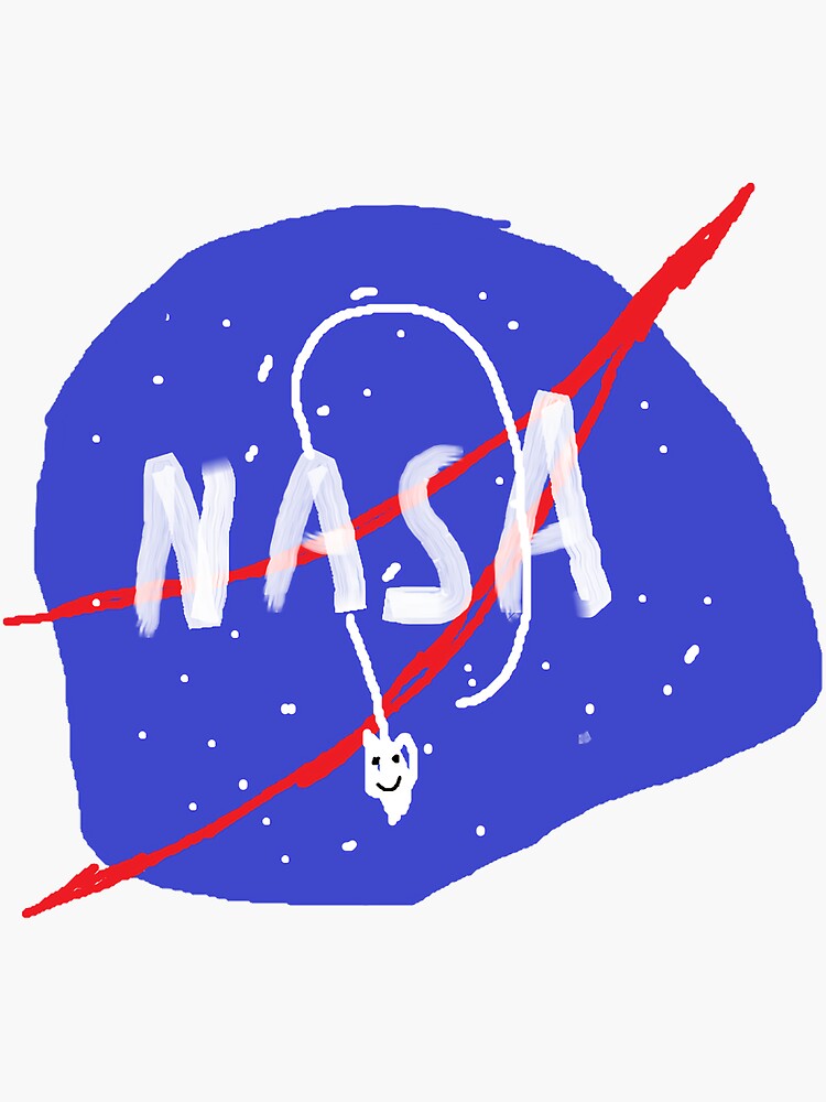 Pegatina De La Nasa De Corte Logotipo