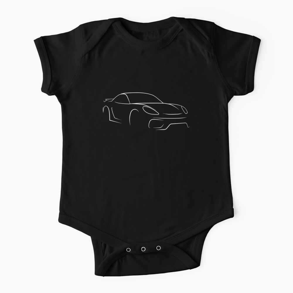 Porsche 718 Cayman Gt4 Car Enthusiast Design Baby One Piece By Stryndapparel Redbubble