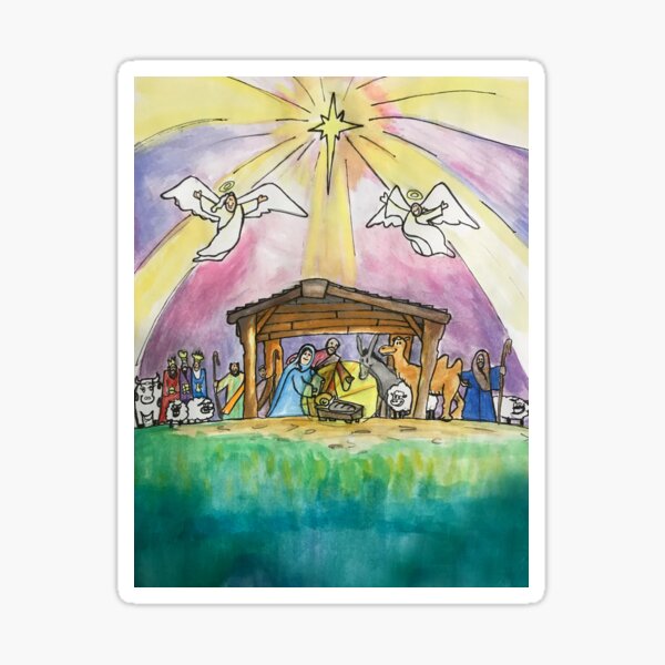 Item preview, Nativity scene (no text) designed and sold by BeezArt.