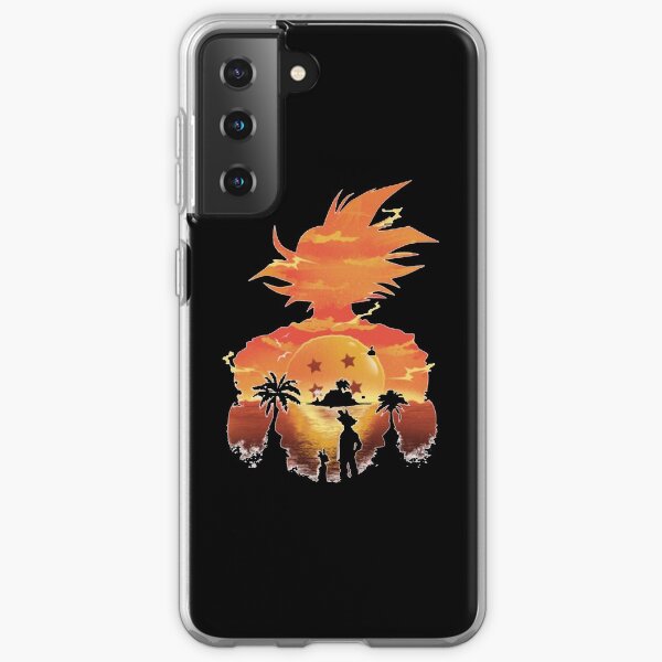 GOKU SILHOUTTE SUNSET Coque souple Samsung Galaxy