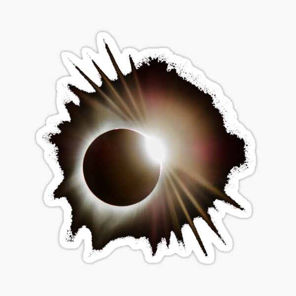 Diamond Ring Around the Sun Sticker