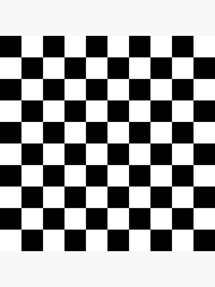 "Black and white checkers design " Poster by zeagleson | Redbubble