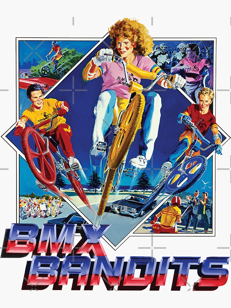 "BMX BANDITS" Sticker for Sale by UmbrellaEnt Redbubble