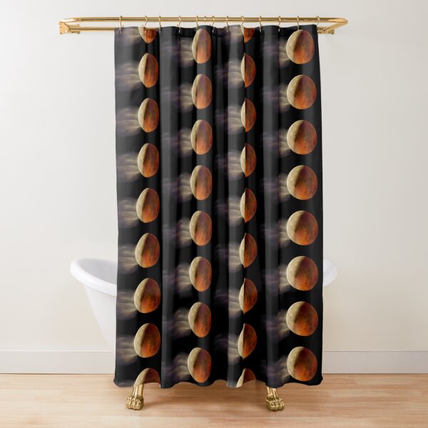 Lunar Eclipse with Cloud, Shower Curtain