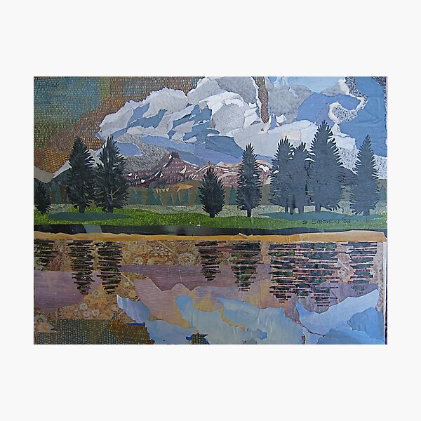Vista previa del artículo con la obra « en sí se hace sin pincel. Sustituí unas tijeras por el pincel. Usando algunas de mis pinturas recicladas», diseñado y vendido por Sally Sargent.