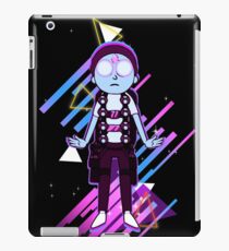 Morty Hovering with Death Crystal Cyberpunk iPad Case/Skin