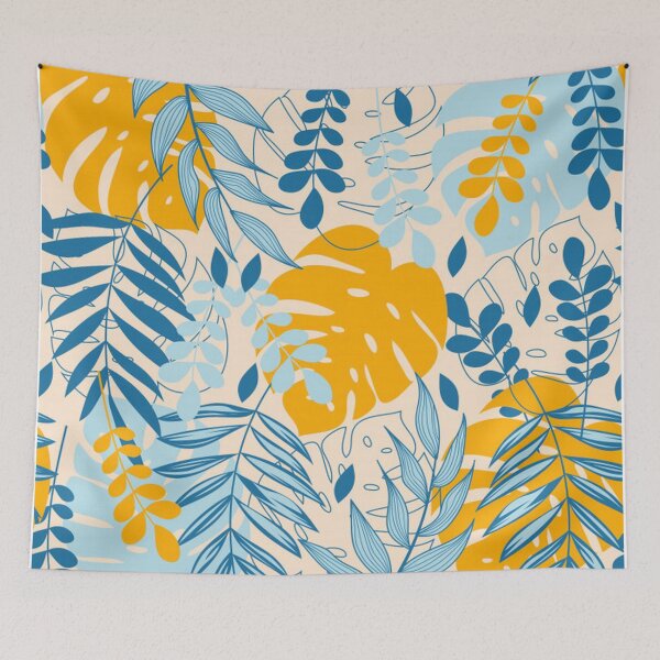 Item preview, Pretty Pastel Tropical Leaves designed and sold by pugmom4.