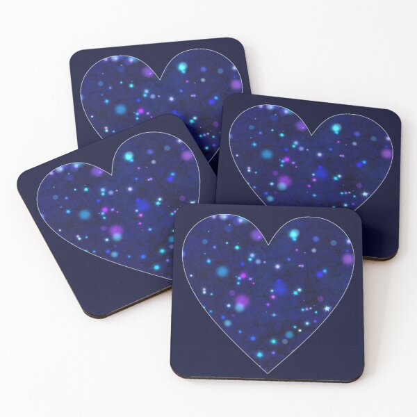 Item preview, Dark Blue Heart with Colored Specks designed and sold by KDStout.